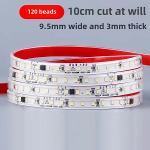 220V Ultra-Thin LED Light Strip Self-Adhesive Soft Patch Living Room No Main Light Band Home Decor Lighting Linear Light