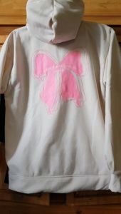 Áo Khoác Zip Hoodie Nơ Nữ MOBILE STARS Chất Thun Nỉ Len Bông Tay Dài Mặc Ấm Top Màu Xanh - Áo Nữ Chống Nắng Thu Đông