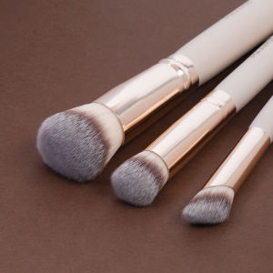 3Pcs Makeup Brushes + 2Pcs Triangle Powder Puff Set Concealer Eye Shadow Makeup Brush Blending Cosmetic Beauty Tools makeup