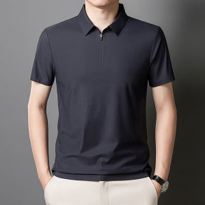 CHAFEI | Half-Zip Polo Shirt Men Short Sleeve T-Shirt