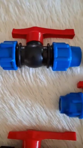 High Quality PE Compression Ball Valve 1/2 3/4 1 PE Ball Valve PE Compression Fittings