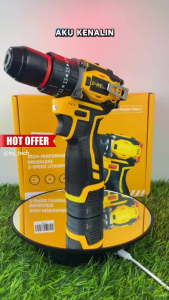 D•WE 3IN1 Bor Listrik Brushless 1400RPM Bor Impact Cordless 398VF 598VF Impact Drill for Wood Concrete Metal Per Drill Beton