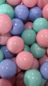 Ball Pit Balls for Kids -100Pcs Macaron Pit Balls Crush Proof Plastic Toy Balls for Toddler Ball Pit Ball Pit Play Tent Baby Pool Water Toys Kiddie Pool Party Decoration Photo Props