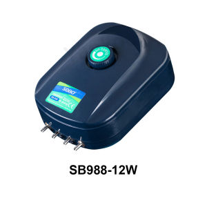 ปั๊มอากาศออกซิเจน SOBO 3W 5W 8W 12W ปั๊มอากาศออกซิเจนน้ำแบบปรับได้เงียบอควาเรียมการไหลออกซิเจนถังปลา