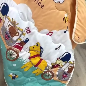 Chăn trẻ em cotton đũi thoáng khí nằm điều hòa thời tiết se lạnh chăn cho bé trai bé gái mang đi học nhà trẻ BBG0752