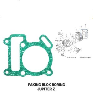 Paking Blok Boring Bawah Jupiter Z - Packing Peking Gasket Cylinder Silinder Block Seher Seker Buring Yamaha Crypton Vega R New