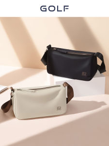 Golf Fashion Canvas Sports Crossbody Bag Womens Small Backpack Fitness Mobile Phone Bag Casual Leisure Zipper Closure Soft