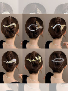 Metal Twisting Hairpin Women Elegant 2025 New Hair Clip Rhinestone Pearl Women Twist Clip