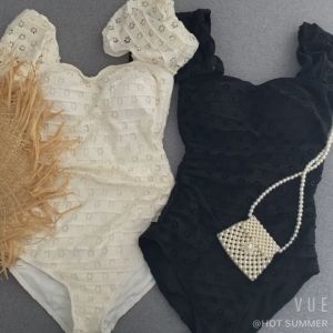 Bikini đi biển liền thân kín đáo bộ bơi màu đen che khuyết điểm tối đa co dãn 4 chiều - B004 đen liền thân - YUKE SWIM