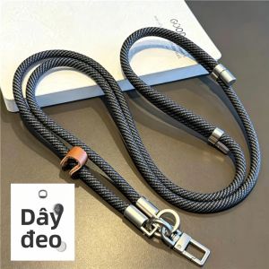Dây Đeo Thời Trang 120cm Khóa Đôi Bạc Có Thể Điều Chỉnh Đeo Chéo Dùng Cho Ốp Điện Thoại Dây Đeo Vai Dây Móc Khóa