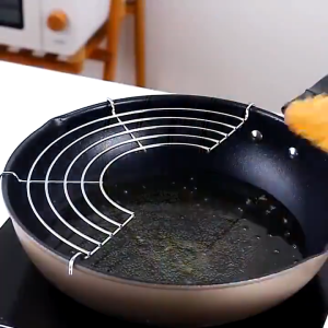 26/32cm Rack Frying Oil Strainer/Rack Oil Drainer/Kitchen Stainless Steel Mesh Colander/Filter