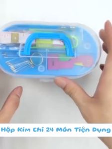 Hộp Kim Chỉ May Đồ Đa Năng Tiện Dụng 55 Món Phụ Kiện May Vá Hộp Kim Chỉ Gia Đình Tiện Dụng