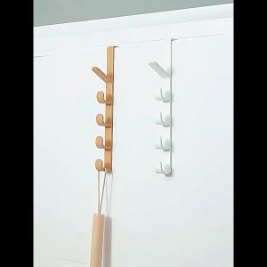 FH-C959 Gantungan Pintu Lemari Baju Topi Tas 5 Hook Tanpa Paku / Hanger Gantungan Baju Hanger
