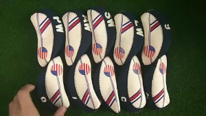 ปลอกหุ้มหัวไม้กอล์ฟชุดเหล็ก Golf Head Cover Iron Set 10 Pcs.(COVM0001)