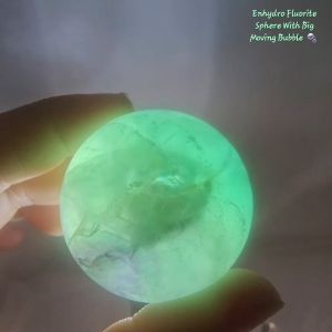 Enhydro Fluorite Sphere with Big Moving Bubble / 水胆萤石球