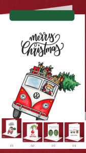 Funny Gnome Christmas Greeting Card | Hangin With My Gnomies | A6 Card + Free Envelope