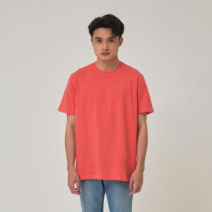 Kaos Polos Pria Oneck Lengan Pendek Bahan Katun Combed 30s Warna Salem