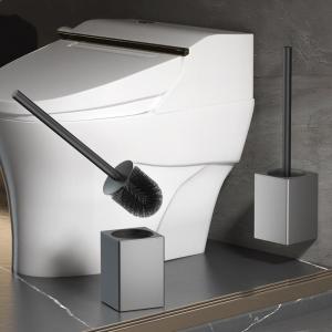 Space Aluminum Toilet Brush Easy Install 360 Degree Bathroom Cleaning