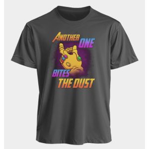 Marvel Mens and Womens T-shirts Infinity Gauntlet Summer American Spring and Autumn Sports Fitness Niche Casual Short-sleeved