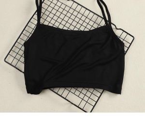 Slimming Adjustable Strap Solid Color Tank Top