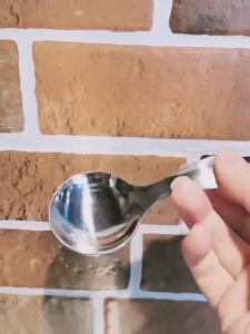 TBRBG ช้อนสแตนเลสน่ารักด้ามสั้นช้อนตักไอศกรีมทองช้อนกาแฟชาช้อนสำหรับเด็กช้อนเครื่องปรุงอาหารในครัวตักเครื่องเทศ