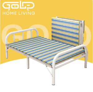 Gold Foldable Bed Portable Foldable Katil Lipat Single Bed katil bujang Bed Base/Frame Bedroom Furniture Portable Office Bed 折叠床