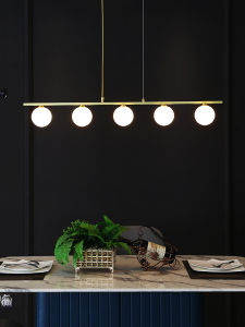 ZHENMEIJU | Nordic Minimalist Cream Style Creative Personality 3-Head Copper Chandelier