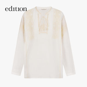 edition | Ethnic Style Linen Long Sleeve Shirt
