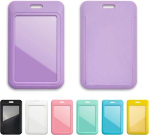 1 Pcs Sliding ID Badge Holder with Clear WindowID Card Protector for OfficeSchoolGreat Gift for WomenStaffStudent