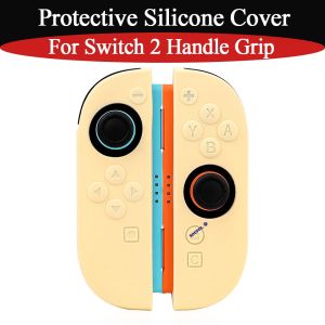 New Non-Slip Protective Case Hand Grip Shell For Switch 2 Replacement Silicone Cover Repair Parts For NS2 Accessories 10Colors