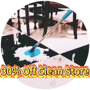 Clean Store Rotating Mop With Bucket Magic Spin Tornado Mop 360 Wet And Dry Flat Rotating Fiber Mop Automatic
