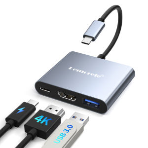 Lemorele | LEMORELE 3 in 1 USB C Hub PD 100W Docking Station Type C to HDMI Hub AdapterMultiport Adapter for MacBook Pro/Air for Windows