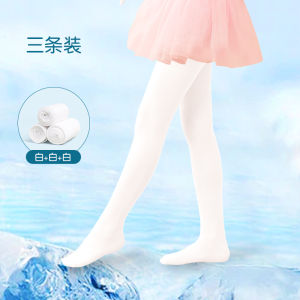 Childrens Dance Socks Autumn Winter Baby White Pantyhose Girls Footed Tights Fleece Lined Practice Base Layer Pants Socks