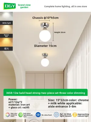 DGY | Modern French Style Hallway Corridor Balcony Staircase Wardrobe Entrance Ceiling Light