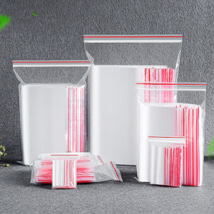 100 Chiếc Túi Nhựa Ziplock Có Thể Đóng Lại Được Chất Liệu PE Trong Suốt Để Bảo Quản Chân Không Túi Bảo Quản Thực Phẩm Trong Suốt Thân Thiện Với Môi Trường Đa Năng Độ Dày 0.08mm