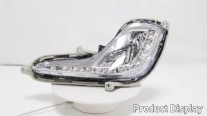 Đèn Sương Mù LED Hyundai Accent 2012-2017 Lắp Cản Trước Kính Trong Suốt Đèn Chạy Ban Ngày Chống Nước 12V Bộ Đèn Sương Mù