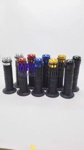 Handgrip grip ulir ring karet + jalu stang full cnc universal bisa semua motor
