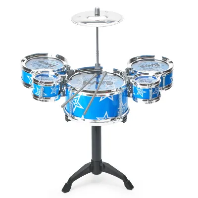 Drum Sets for Children Beginners Childrens Toys Dynamic Jazz Drums for Western Percussion Instrument