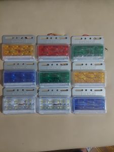 Đèn sườn ô tô ốp hông xe tải hãng DERUNLAI siêu sáng hàng loại xịn điện 12v và 24v