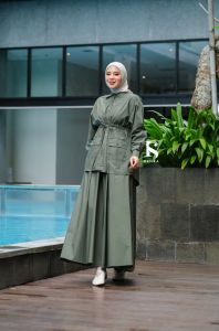 (9) RAFIKA KYOMI SET (Atasan+Rok) Baju Setelan Rok Katun Import Kyomi set By Rafika. Nazra Sha