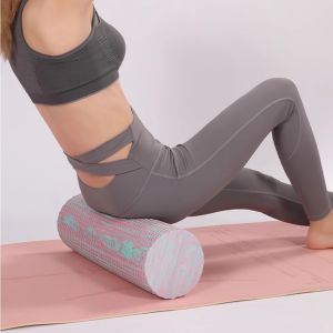 JBA Yoga Foam Roller For Exercise 90CM Extra Long Medium Hardness Non Slip Bump Granular Solid Fill Body Ligament Muscle Sciatica Foam Roller For Massage 泡沫滚轮 Yoga Roller 泡沫轴