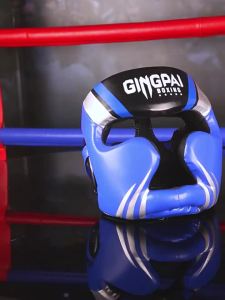 Boxing Headgear for Men Women Muay Thai MMA KickBoxing Safety Head Guard Sparring Closed Type Head gear with Full Face Coverage
