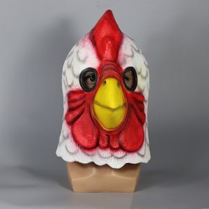 Hotline Miami Richard Rooster Mask Game Cosplay Funny Animal Head Cover White Rooster Mask Halloween Party Prop Mad Chicken Mask