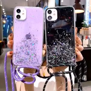 Case Samsung Galaxy A54 5G Silikon Motif Gliter Bening Clear Free Tali Lanyard Ring Hp Popsocket Kupu Kupu Soft Casing Handphone