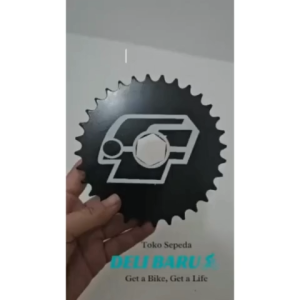 Piringan gear piring gir 32T model dudukan segi enam tulisan GT gir langsung sepeda anak 16 18