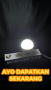 LAMPU BOHLAM 40W SENSOR CAHAYA UV MITSUYAMA MS-9840R RADIANCE LONG LIFE SENSOR CAHAYA UV