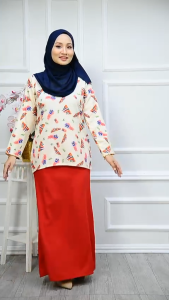 🎀Special Edition🎀 Merdeka Baju Kurung Adult with flag print By H&H TEXTILES