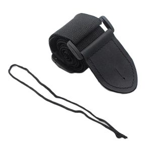 Adjustable Nylon Guitar Strap Stage With Leather Ends For Folk And Classical Guitars Antislip Suitable for Beginners and Singers