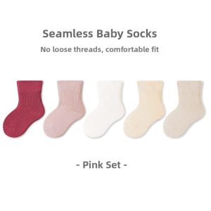 JIKAXIONG | Cotton Ankle Socks for Infants Non-Constricting Boneless Design