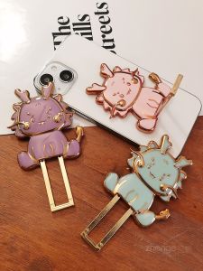 New 2024 Dragon Year Mobile Phone Stand Ring Holder Office Use Lazy Support Bracket for Watching Series Sticky Back Cover